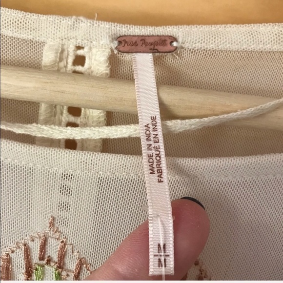 FREE People La Cienga embroidered southwestern boho top size medium - Picture 8 of 8